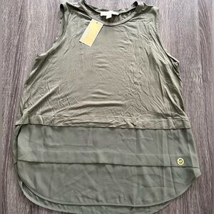 NEW Michael Kors army green tank top